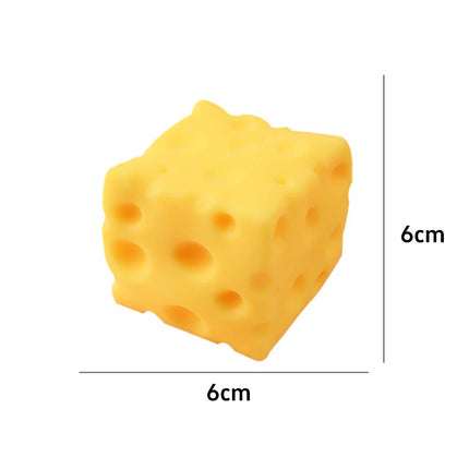 Jumbo Cheese Cube Stress Squishy Object Large Size Slow Rebound Stress Relief Fidget For ASMR Sensory Anti-Stress Anxiety Relief