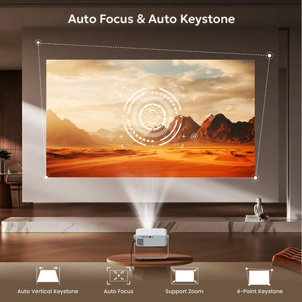 Touyinger L9W Ultra Gimbal Mount Version Full HD 1080P, 4K Video, WIFI, Home Theater Projector