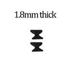 2pcs 1.8mm black