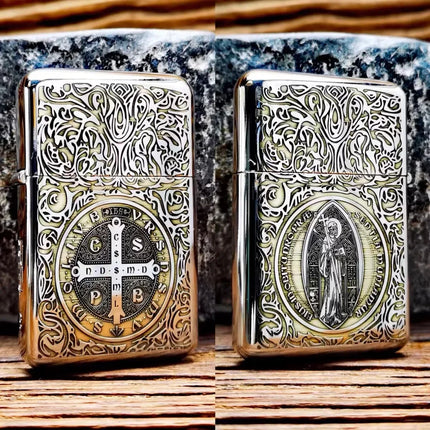 ZORRO 790 Genuine Ultra-thin Windproof Original Copper Lighter Double-sided Engraved Wheel Lighter Lighter Men's High-end Gifts
