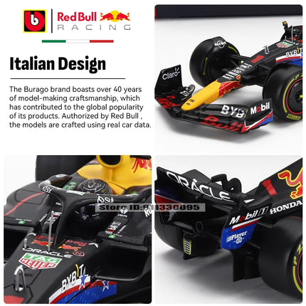 Bburago 1:24 2022~2024 F1 serie various style Red Bull RB19 Gran Premio de Austin SF23 W14 precision model car collection gift