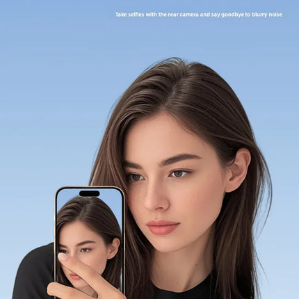 Vlog Selfie Monitor Screen,Wireless 4K/1080p Back Camera Monitor for iPhone & Android, Built-in Speaker for YouTube TikTok Live