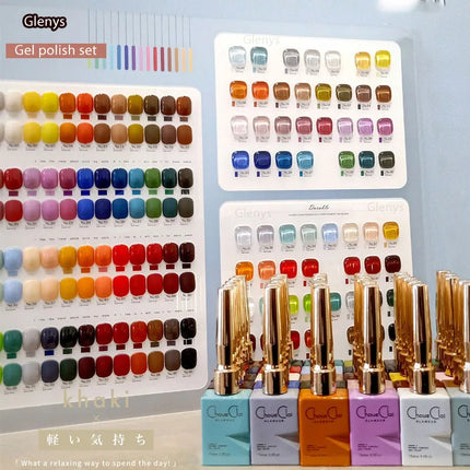 Glenys 96 color spring and summer nail polish gel nail salon wholesale gel nail polish set immersion ultraviolet LED gel varnish
