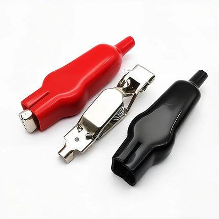 4PCS 10A/20A Alligator Clips  USB Charging Battery Crocodile Clips for Electrical Jumper Wire Test Clip Red Black 50mm