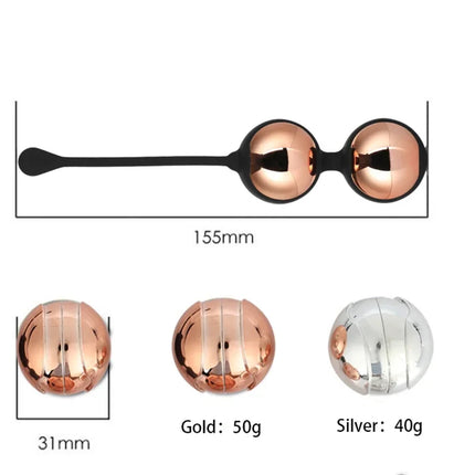 Metal Kegel Ball Shrink Vaginal Ball Geisha Ben Wa Ball Tightens Female Vaginal Muscles Sacred Female Sex Machine