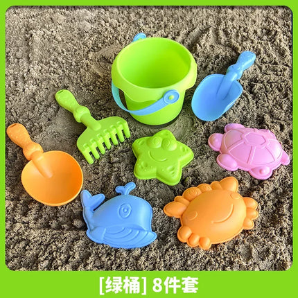 Children's Beach Toy Set Sand Digging and Water Toy, Shovel Beach Sand Play Tool Random Colors Plastic Bucket Watering Toy Sets