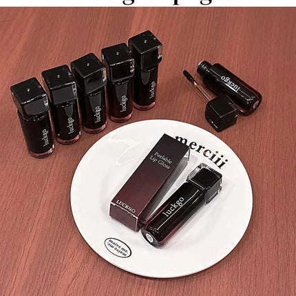 Chocolate Brown Peel Off Lip Stain Waterproof Makeup Matte Khaki Orange Liquid Lipstick Nude Black Tattoo Lips Tint Cosmetic