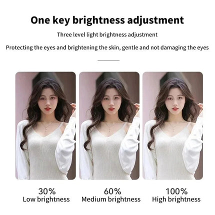1-4pcs LED Selfie Ring Fill Light Cell Phone Third Gear Fill Light USB Charge Portable Beauty Flash Photo Beauty Light Live