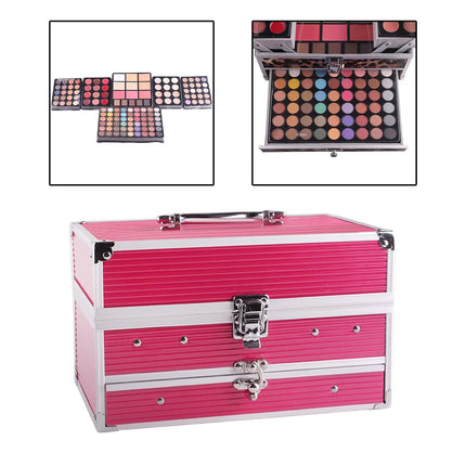 Makeup Kit Set Professional with Eyeshadow Blusher Eyebrow Powder Eyeliner Pencil for Girls Woman Daily Use Holiday Beginner