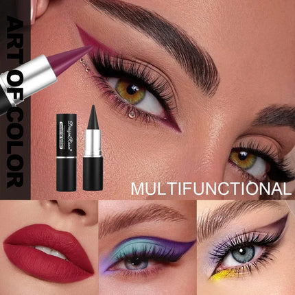 Matte Eyeliner Cream Texture Eyeliner Easy Coloring Sweat Proof High Pier Pencil Long Lasting Black White Green Eye Liner Makeup