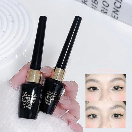 Black Liquid Eyeliner Ultra Fine Natural Smooth Eyeliner Lasting Waterproof Quick Dry Non-Smudging Eye Durable Makeup Cosmetics