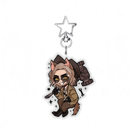 Resident Evil 6cm Acrylic Stand Keychain Leon Jill Chris Ada Game Figure Bag Pendant Decor Collection Gift For Fans