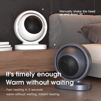 380W Electric Heater Portable Desktop Fan Stove Warm Air Blower Mini Radiator Home Office Room Warmer for Winter Low Consumption