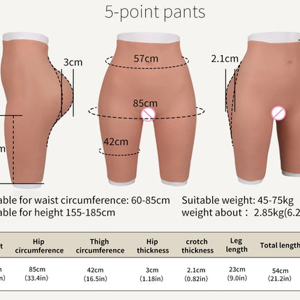 Silicone Buttock Thick Hips Panties Fake Butt Silicone Buttock Cospaly Drag queen Crossdressing Honeycomb