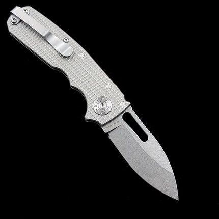 Andrew Demko Shark Cub Deep Carry Ceramic Bearing Titanium Handle Mark S35VN  Folding knife