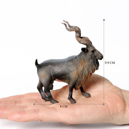 Realistic Farm Animal Shropshires Merino Sheep Goat Argali Antelope Gazella Waterbuck Model Figures Birthday Christmas Toys Gift