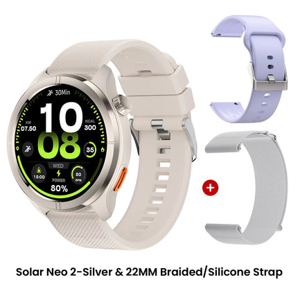 HAYLOU Solar Neo 2 Voice Calling Smartwatch 1.43'' HD AMOLED Display 24h Health Monitoring 150+ Sports Modes 1ATM Smart Watch
