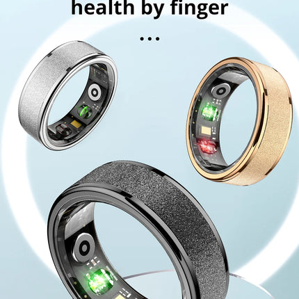 2024 COLMI R10 Smart Ring For Men Women, With Charging Case 39 Days Battery Life, Health and Sleep Monitor, 5ATM Waterproof