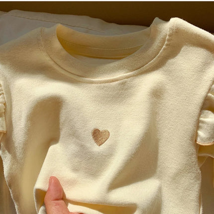 New Children's T-Shirt Sweater Girls Long-Sleeved Spring and Fall Models Long-Sleeved Bottoming Shirt Girls Sweater T-Shirt Long
