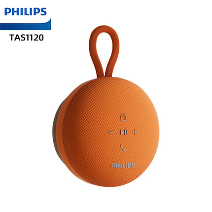Philips TAS1120 Mini Portable Wireless Bluetooth Speacker Bathroom Waterproof Indoor 800mAh Subwoofer with Suction Cup Lanyard