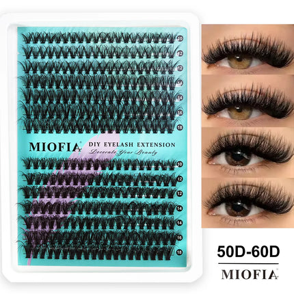 5D Fluffy Cluster Lashes 30D-150D Thick Individual Eyelash Clusters 10-18mm Natural Look Reusable DIY Eyelash Extensions