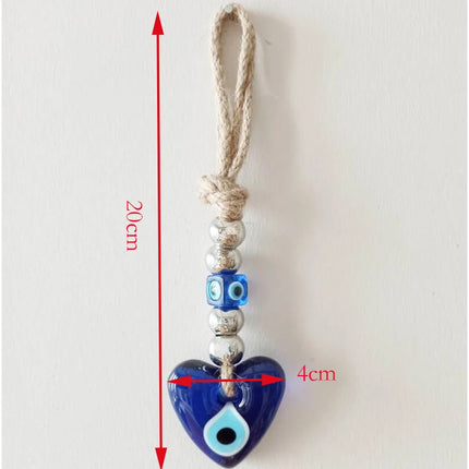 Evil Eye Wall Hanging Nazar House Protection Macrame Decor Rearview Mirror Pendant Lucky Eye Glass Evil Eye Gifts Turkish Eyes