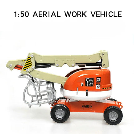 New product alloy 1:50 aerial work vehicle model, high quality metal engineering vehicle,Exquisite model toys, wholesale