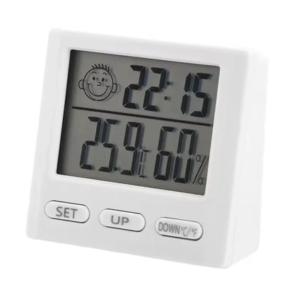 Electronic Clock Temperature Humidity Meter Weather Station for Home With Alarm LED Thermometer Thermo-Hygrometer Multifunction