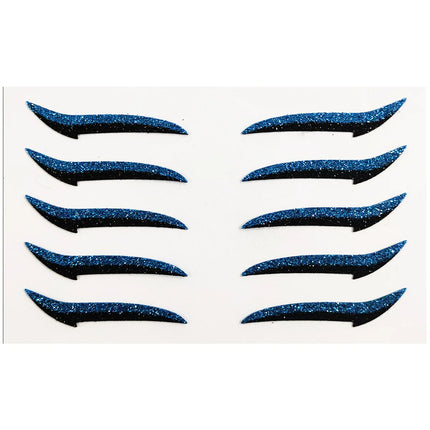 5/6Pairs Self-adhesive Eyelid Sticker DoubleLine Eyelid Patch Glitter Eyeliner Sticker Set Waterproof Reusable Face Makeup Tools