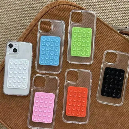 Silicone Suction Cup Grip Stand for Mobile Phone Selfie and Video Suction Cup Non-slip Hands-free Design Wall Mount Bracket