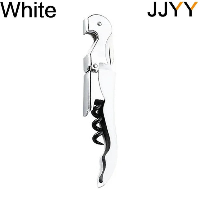 JJYY Stainless Steel Wine Opener Professional Waiters Corkscrew Beer Bottle Opener and Foil Cutter Gift for Wine Lovers