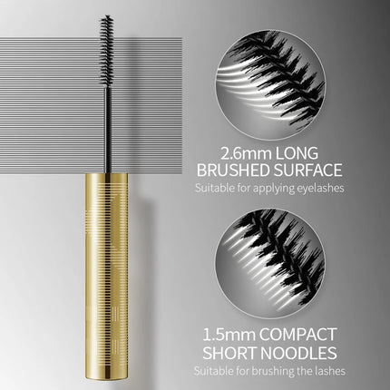 CARSLAN Quick Dry Ultra Fine Mascara Waterproof Lengthing Curling Thick Eyelashes Long-wearing Mascara Makeup Eyes Cosmetics