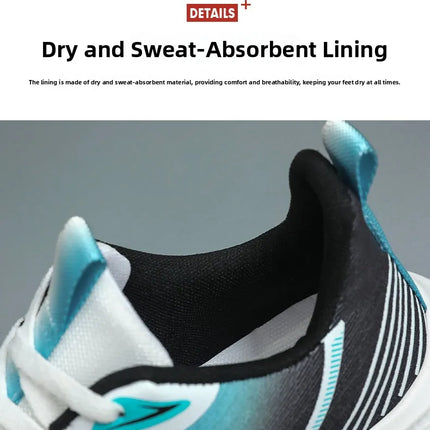 Men's Running Shoes Breathable Mesh Comfortable Sports Sneakers Soft Bottom Non-Slip Lightweight Footwear for Running