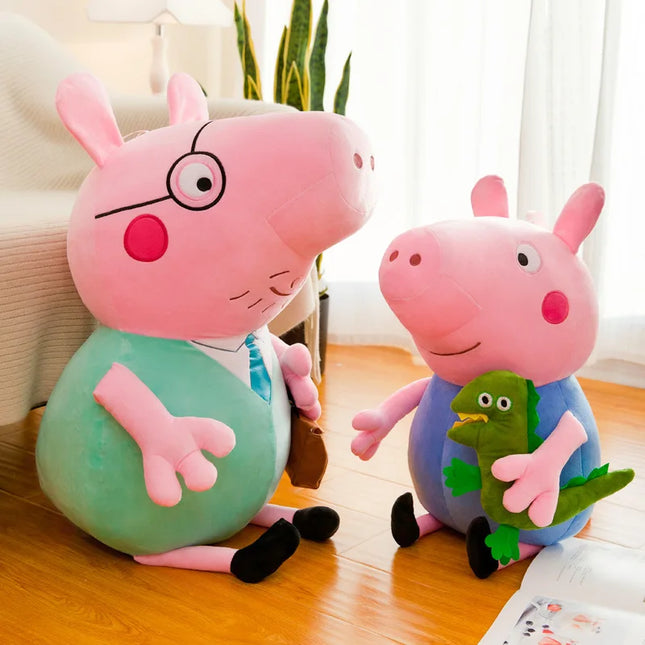 New Peppa Pig and George family cartoon plush toy dolls, blue and pink pig dolls, festival gifts, dolls, birthday gifts