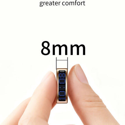 SR16 Display Screen Smart Ring Men Women Lightweight Call Reminder IP68 Waterproof Heart Rate Blood Oxygen Monitor Finger Ring