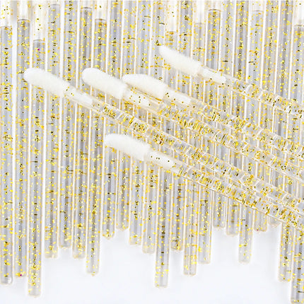 New 50 Pieces Lip Brushes Soft Lipstick Mascara Wands Applicators Eyelash Cleaner Cosmetic Brushes Women Make Up Tools