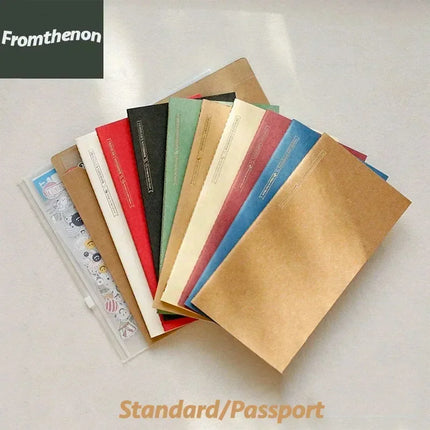 Fromthenon Traveler's Notebook Standard Passport Replacement Inner Page Travel Planner Journal Notebook Refill Supplies