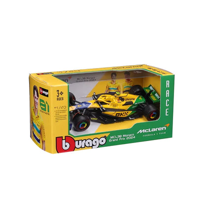 Bburago 1:43 2024 F1 Alloy Car Model Formula Racing Die Cast Toy SF24 RB20 W15 MCL38 Red Bull Mercedes New Season