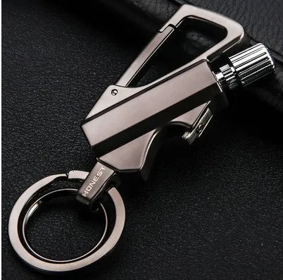 2026 New Multifunctional Match Kerosine Lighter Keychain Outdoor Waterproof Portable Igniter Smoking Accessories Gift Wholesale