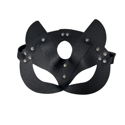 Sexy Women Leather Mask Gothic Cosplay Masquerade Ball Half Face Cat Mask Bdsm Sex Games Toy Party Fancy Masks Accessories
