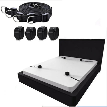 Adults Bed Hand And Foot Restraints Adjustable SM Bondage Straps Toys For Man Restraints Collar Bdsm Slave Goods Couples Game