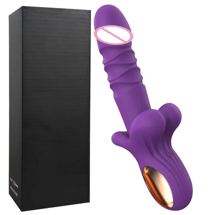 Mouth Thrusting Dildo Vibrator 10 Vibrating Modes  G-Spot Clitoris Stimulator Female Fast Orgasm Sex Toys for Couple Pleasure