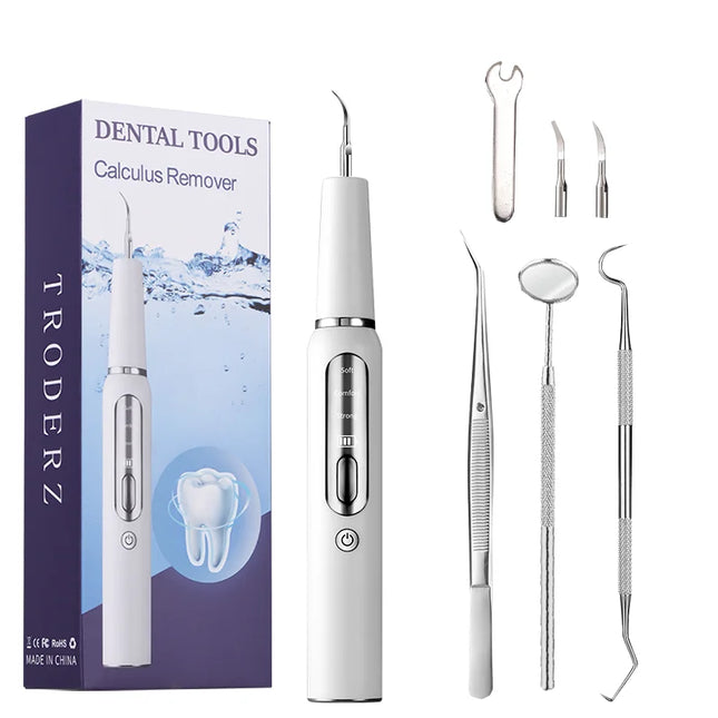 Ultrasonic Dental Scaler For Teeth Tartar Stain Tooth Calculus Remover Electric Sonic Teeth Plaque Cleaner Dental Stone Removal