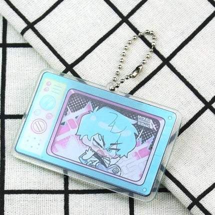 Anime Alien Stage Ivan Till Cosplay Key Chain Acrylic Kawaii Keychains Backpack Pendant Ornament Car Key Ring Accessories Gift