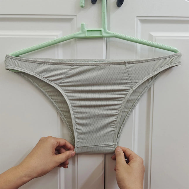 Underwear For Men Comfortable Panties Mens Ice Silk Briefs Daily Wear Red Lightweight Comfortable Panty For Men