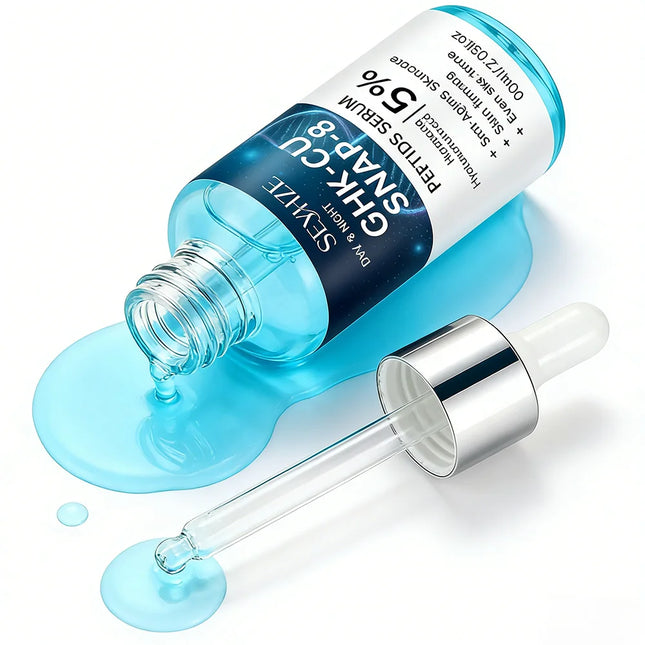 SEYHZE Blue Copper Peptide Essence Liquid 40ml/60ml Skin Tightening Lifting Uniform Skin Tone Deep Hydration Oil Control Moistur