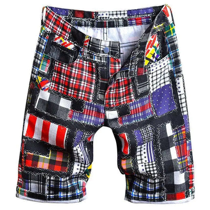 2026 Summer Men's Blue Ripped Jeans Shorts Fashion Casual Denim Shorts Asian Size 28-34 36 38 40 Men Slacks, 2025 New