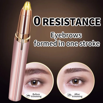 Eyebrow Trimmer for Women, Battery Eyebrow Hair Remover, Painless Electric Razor,Eye Brow and Face Epilator Hair Removal