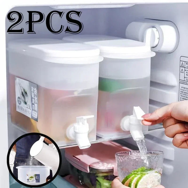 Large Capacity Cold Kettle with Faucet In Refrigerator Iced Beverage Dispenser Cold Water Pitcher Summer Cold Water Kettle