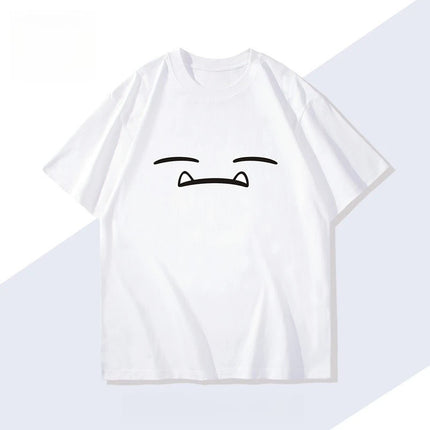 Men's New  Pokémon Handheld Game Snorlax T-shirt Summer New Men's and Women's Japanese  Trend Loose Casual Short-sleeved Top